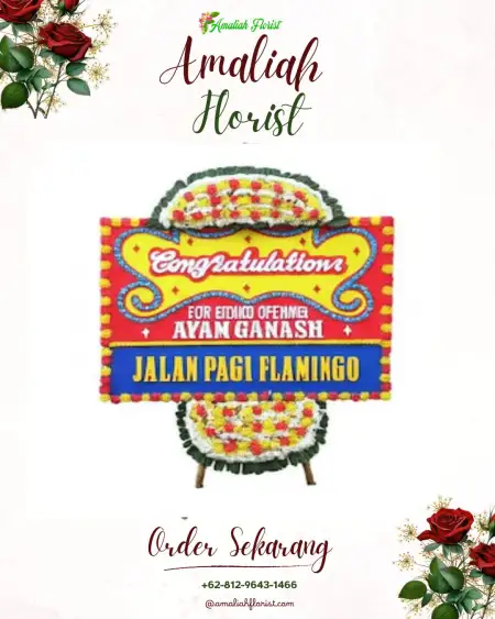 Sewa Papan Bunga Petang
